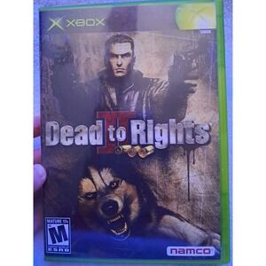 Dead to Rights II 2 Microsoft Xbox Original Game Complete CIB Namco 2004